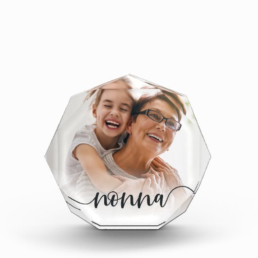 Nonna Grandma Script Overlay Fotoblokken (Voorkant)