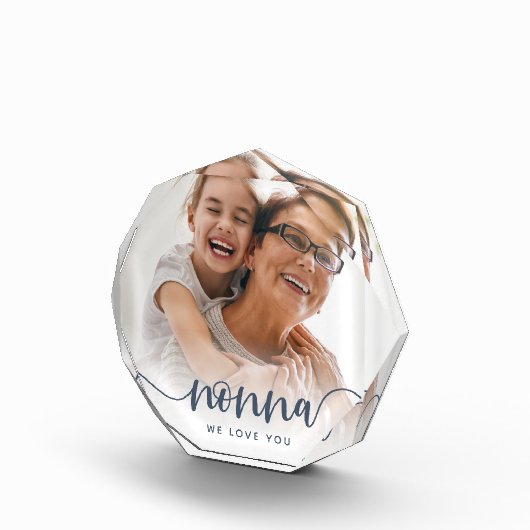 Nonna Grandma Script Overlay Fotoblokken (Rechts)