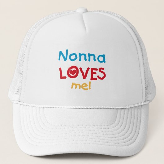 Nonna houdt van me T-shirts en cadeautjes Trucker Pet (Voorkant)