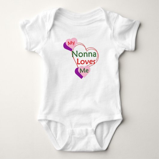Nonna houdt van mij baby body romper (Voorkant)
