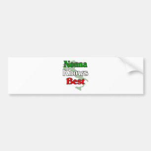 Nonna (Italiaanse oma) weet het het beste Bumpersticker