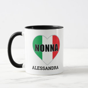 NONNA Italiaanse vlag Aangepast Mok
