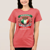 Nonna Like a Regular Grandmother  Tri-Blend Shirt (Voorkant)