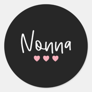 Nonna minimalistische Italiaanse oma oma oma nonn Ronde Sticker