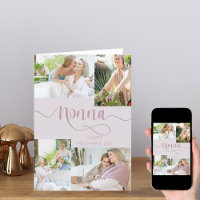 Nonna Moederdag 4 Photo Collage Pink
