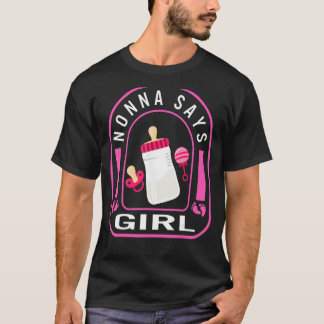 Nonna Says Girl Mannen Vaderdag New Baby Pregnanc T-shirt