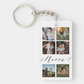 Nonna Script | Grootkinderen Fotoraster collage Sleutelhanger (Voorkant)