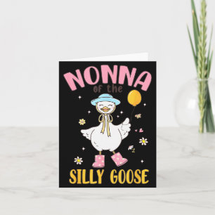 Nonna van de domme gans eerste verjaardag familie kaart