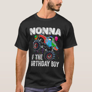 Nonna van de Verjaardag Jongen Monster Truck Verja T-shirt
