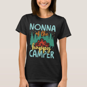 Nonna van happy camper 1e verjaardagsfeest retro t-shirt