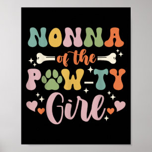 Nonna van het Pawty Girl Hond Oma Familie Matchin Poster