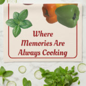 "Nonna's Kitchen" off-White Dish Towel Theedoek (Gevouwen)