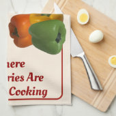 "Nonna's Kitchen" off-White Dish Towel Theedoek (Quarter Fold)