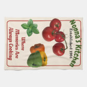 "Nonna's Kitchen" off-White Dish Towel Theedoek (Horizontaal)