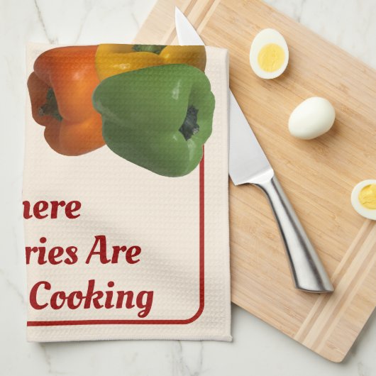 "Nonna's Kitchen" Serviette de plat blanc cassé (Quart Plié)