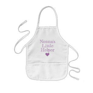 Nonna's Little Helper Grandchildren Kinderen Apron Kinder Schort