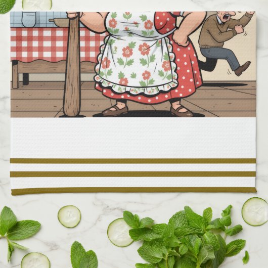 Nonna's Security System Theedoek (Gevouwen)