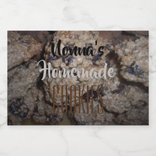 Nonna's zelfgemaakte cookies Graphics personaliser Voedselcontainer Etiket
