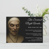 Nonne hantée | Invitation du Costume d'Halloween (Debout devant)