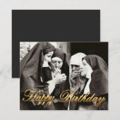 Nonnen die roken Vintage Fotografie (Voorkant / Achterkant)