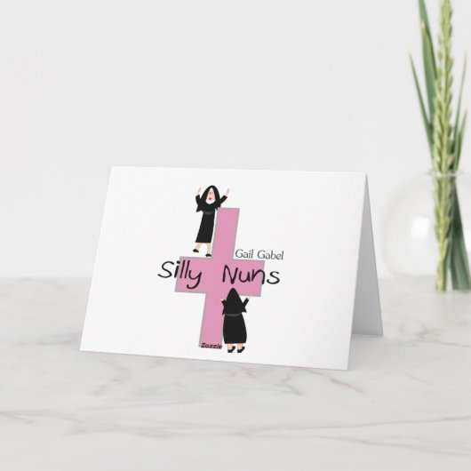 Nonnen dragen bikini Wenskaart Kaart (Achterkant)