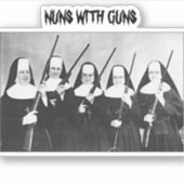 Nonnen met Pistolen sticker (Voorkant)