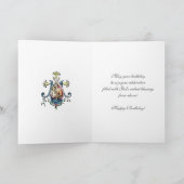 Nonnen Verjaardag Zegeningen Viering Maagd Maria Kaart (Binnen)