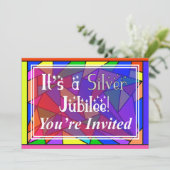 Nonnes Argent 25e Jubilé Invitations (Debout devant)