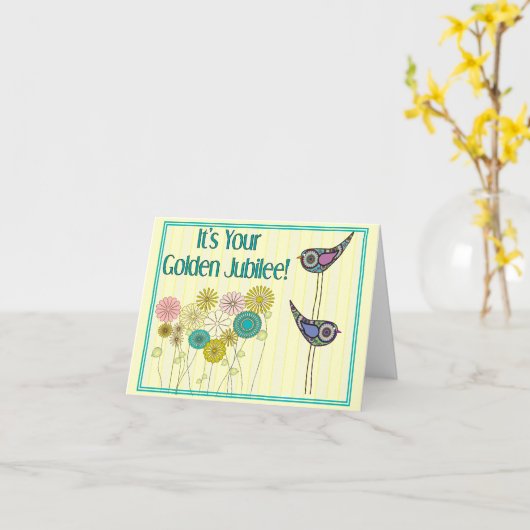 Nonnes chantant des cartes de note d'alléluia (Fleur jaune)