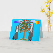 Nonnes volant des cartes et des cadeaux de pommes (Fleur jaune)