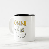Nonni 2 Bee Tweekleurige Koffiemok (Voorkant links)