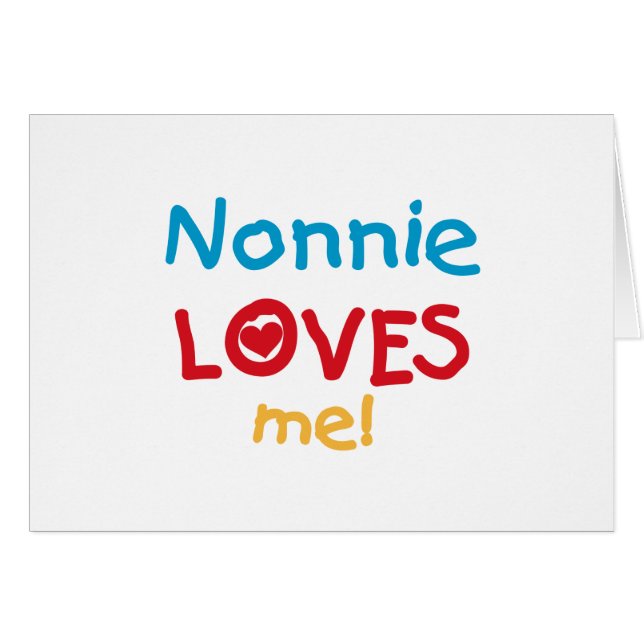 Nonnie aime moi t-shirts et cadeaux (Devant horizontal)
