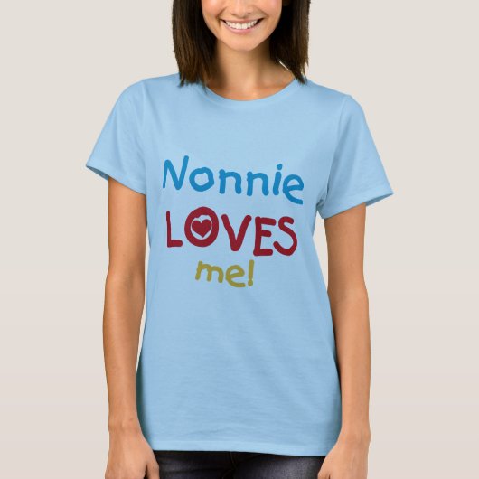 Nonnie aime moi t-shirts et cadeaux (Devant)