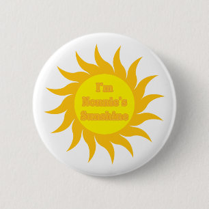 Nonnie's Sunshine Ronde Button 5,7 Cm