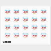 Nonnie Loves Me T-shirts en geschenken Ronde Sticker (Vel)