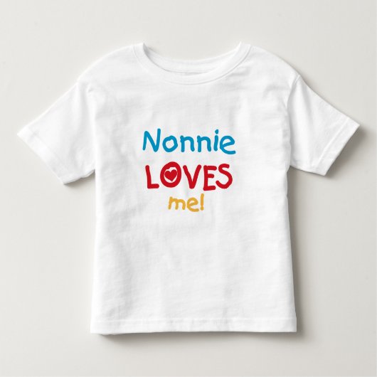 Nonnie m'aime des T-shirts et des cadeaux (Devant)
