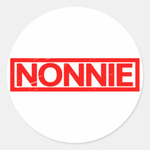 Nonnie Stamp Ronde Sticker