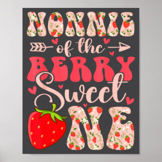 Nonnie van de Bessie Zoete Eén 1e Verjaardag Aardb Poster