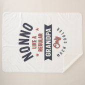 Nonno als een gewone opa slechts veel koeler sherpa deken (Voorkant (horizontaal))