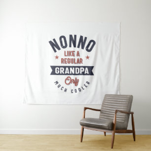 Nonno als een gewone opa slechts veel koeler wandkleed