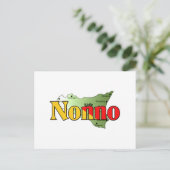 Nonno avec carte de la Sicile (Debout devant)