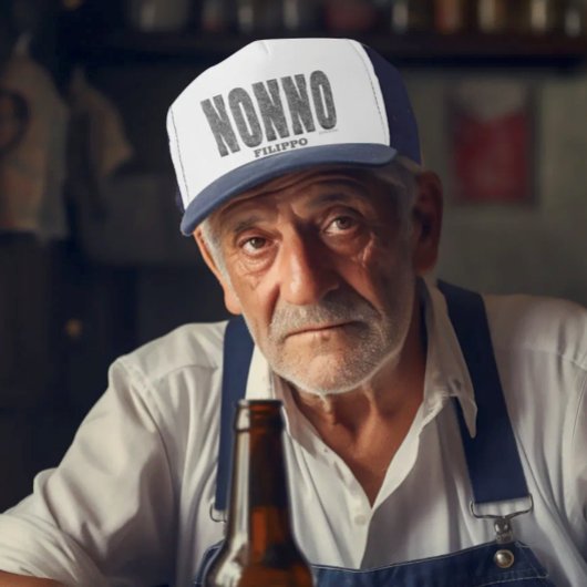 Nonno Bling Personalized Trucker Hat Pet
