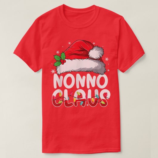 Nonno Claus Matching Family Pajamas Funny Christma T-shirt (Design voorkant)