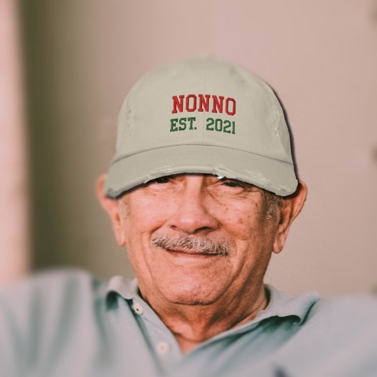 Nonno - est.2021 Casquette de baseball brodé