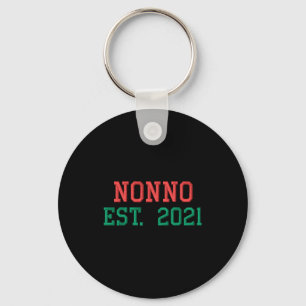 Nonno Est 2021 Geborduurd T-shirt Sleutelhanger