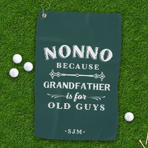 Nonno Grootvader is voor oude jongens Golfhanddoek
