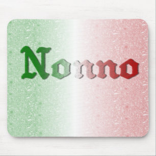 Nonno Italiaanse grootvader Flag Mousepad Muismat