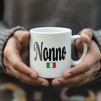 Nonno Italian Flag Mug - Grandfather Grandpa Koffiemok