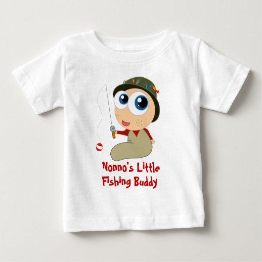 Nonno s peu de T-shirt de bébé d'ami de pêche (Devant)