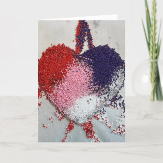 Nonpareil Heart Blank Note Card Bedankkaart